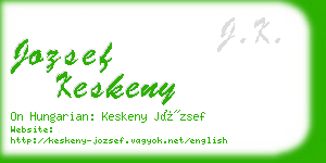 jozsef keskeny business card